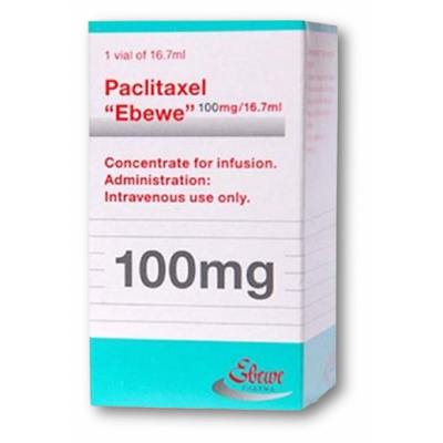 PACLITAXEL EBEWE 100 MG / 16.7 ML ( PACLITAXEL 6 MG / ML ) CONCENTRATE FOR DILUTION FOR IV INFUSION 16.7 ML VIAL